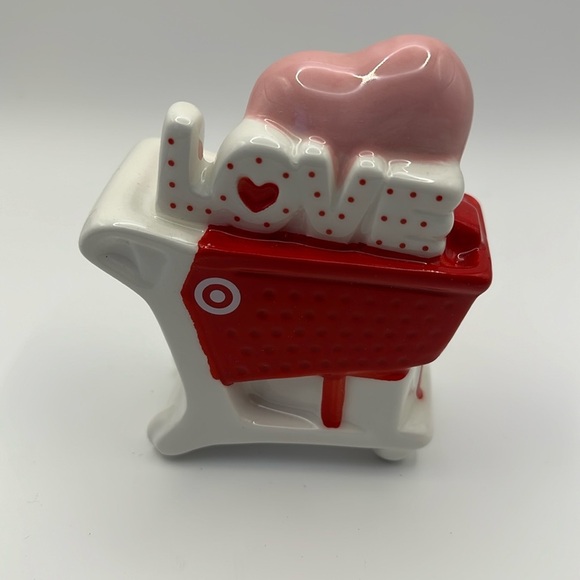 Target Other - Valentines Love Ceramic Mini Target Cart Decor